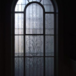 Beautiful Etched glass window