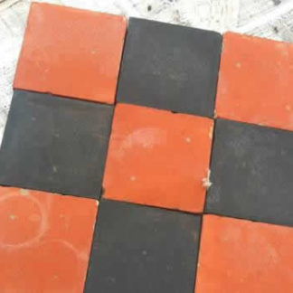 Quarry Floor Tiles Red and Black