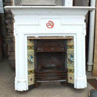 Original Victorian tiled fireplace