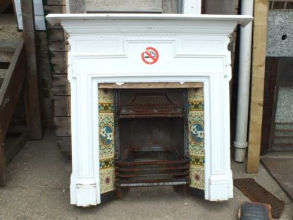 Original Victorian tiled fireplace