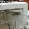 Reclaimed stone fireplace