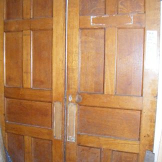 Pair Of Solid Oak Entrance Doors