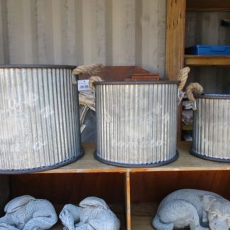 Zinc planters