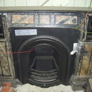 Marble slate fire surround