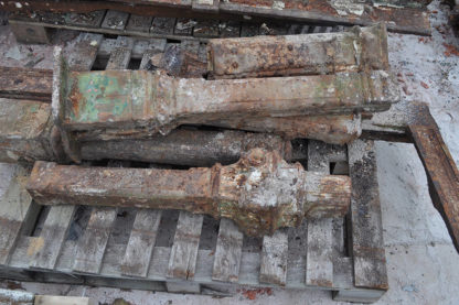 Pallet of Broken Column Sections - Detailed