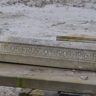 Engraved Church Plinth Limestone