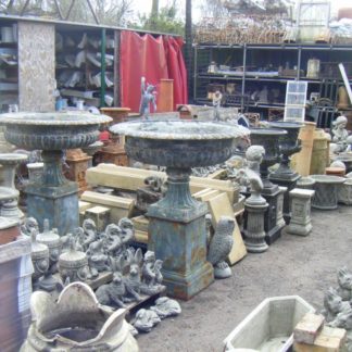 Reproduction Iron Urns and Plinths