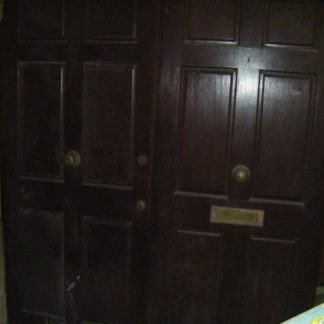 Pair of Dark Hardwood Doors